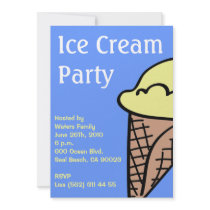 Ice Cream Party Invitation