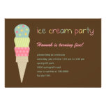 Ice Cream Party Invitation invitations