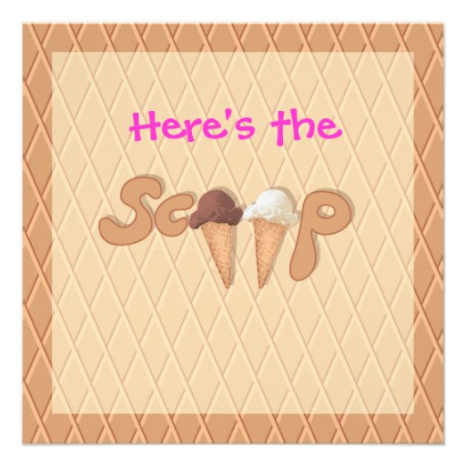 Ice Cream Party Invitation Celebration