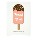 Ice Cream Party - Thank You Card