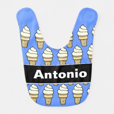 Ice Cream Pattern Bibs