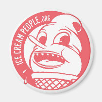 Ice Cream People "retro logo" magnets