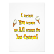 Ice Cream Personalized Invite