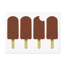 Ice Cream Pops postcard