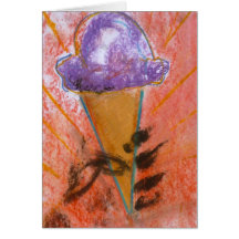 "Ice Cream Propoganda" Note Card by Brad Hines