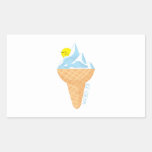 Ice Cream Rectangle Sticker