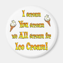 Ice Cream Refrigerator Magnet