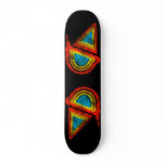 ice cream retro rainbowz skateboard
