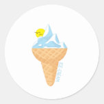 Ice Cream Round Sticker