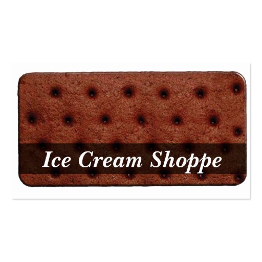 Ice Cream Sandwich Business Card (front side)