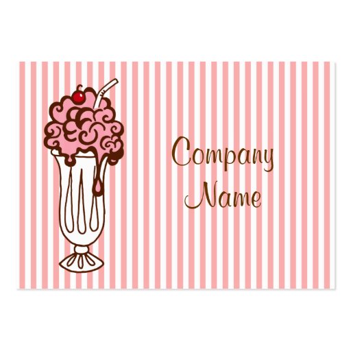 Ice Cream Soda Business Card (front side)