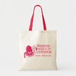 Ice Cream Squid Tote Bag - Magenta