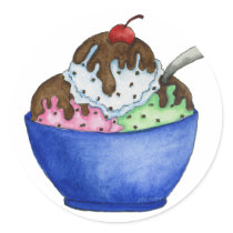 Ice Cream Sticker by 13BlackCatsDesigns Ice Cream Sticker