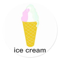 Ice cream stickers