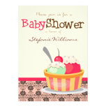 Ice Cream Sundae Baby Shower Invitation