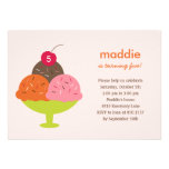 Ice Cream Sundae Birthday Party Invitation (Pink)