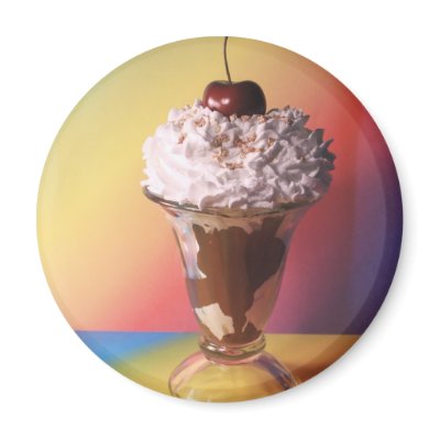 Ice Cream Sundae Fridge Magnet by SweetStreet
