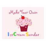 Ice Cream Sundae Party Postcard