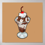 Ice Cream Sundae Posters