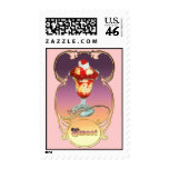 Ice Cream Sundae Raspberry Postage Stamps