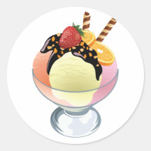 Ice Cream Sundae Sticker