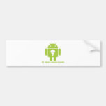 Ice Cream Thoughts Inside (Android Bug Droid) Bumper Stickers