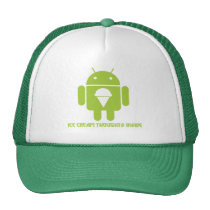 Ice Cream Thoughts Inside (Android Bug Droid) Trucker Hat