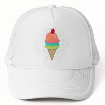 Ice Cream Treats Trucker Hats