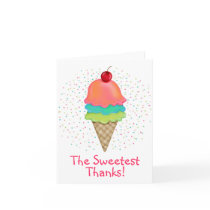 Ice Cream Treats note card