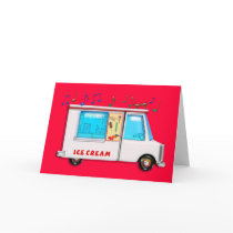 Ice Cream Truck Card