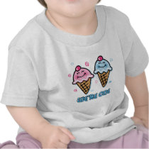 Ice Cream We're One Boy & Girl t-shirts by pinkinkart Ice Cream We're One Boy & Girl t-shirts