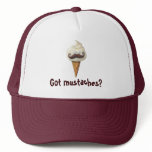 Ice Cream with Mustaches - custom txt - Hats