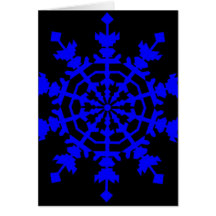 Ice Crystal - Blue Cards