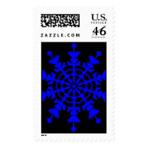 Ice Crystal - Blue postage