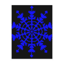 Ice Crystal - Blue postcards by lonvig Ice Crystal - Blue postcards
