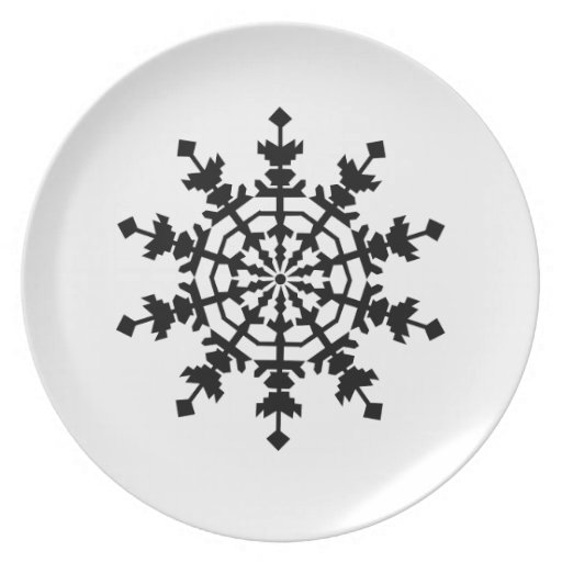 Ice Crystal Dinner Plate