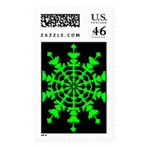 Ice Crystal - Green postage