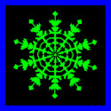 Ice Crystal - Green posters