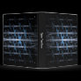 Ice Crystal Grove Fractal Art. Blue & Black Custom