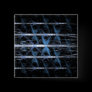 Ice Crystal Grove Fractal Art. Blue & Black Custom