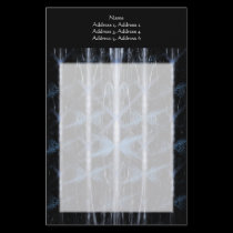 Ice Crystal Grove Fractal Art. Blue & Black Custom