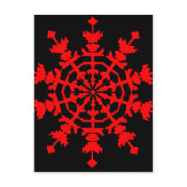 Ice Crystal - Red postcards by lonvig Ice Crystal - Red postcards