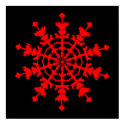 Ice Crystal - Red posters by lonvig Ice Crystal - Red posters