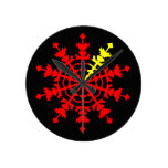 Ice Crystal Round Wallclock