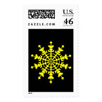 Ice Crystal - Yellow postage
