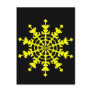 Ice Crystal - Yellow Post Cards