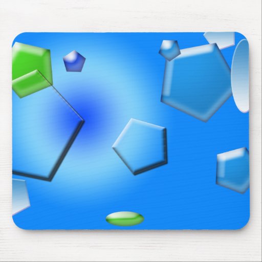 Ice Cube Digital Abstract Mousepad