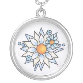 Ice Daisy Round Necklace necklace