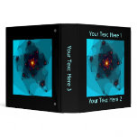 Ice Fire. Fractal Art. Blue. Binders