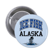 Ice Fish Alaska buttons